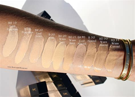 yves saint laurent encre de peau all hours foundation swatches|YSL All Hours Full Coverage Matte Foundation Swatches.